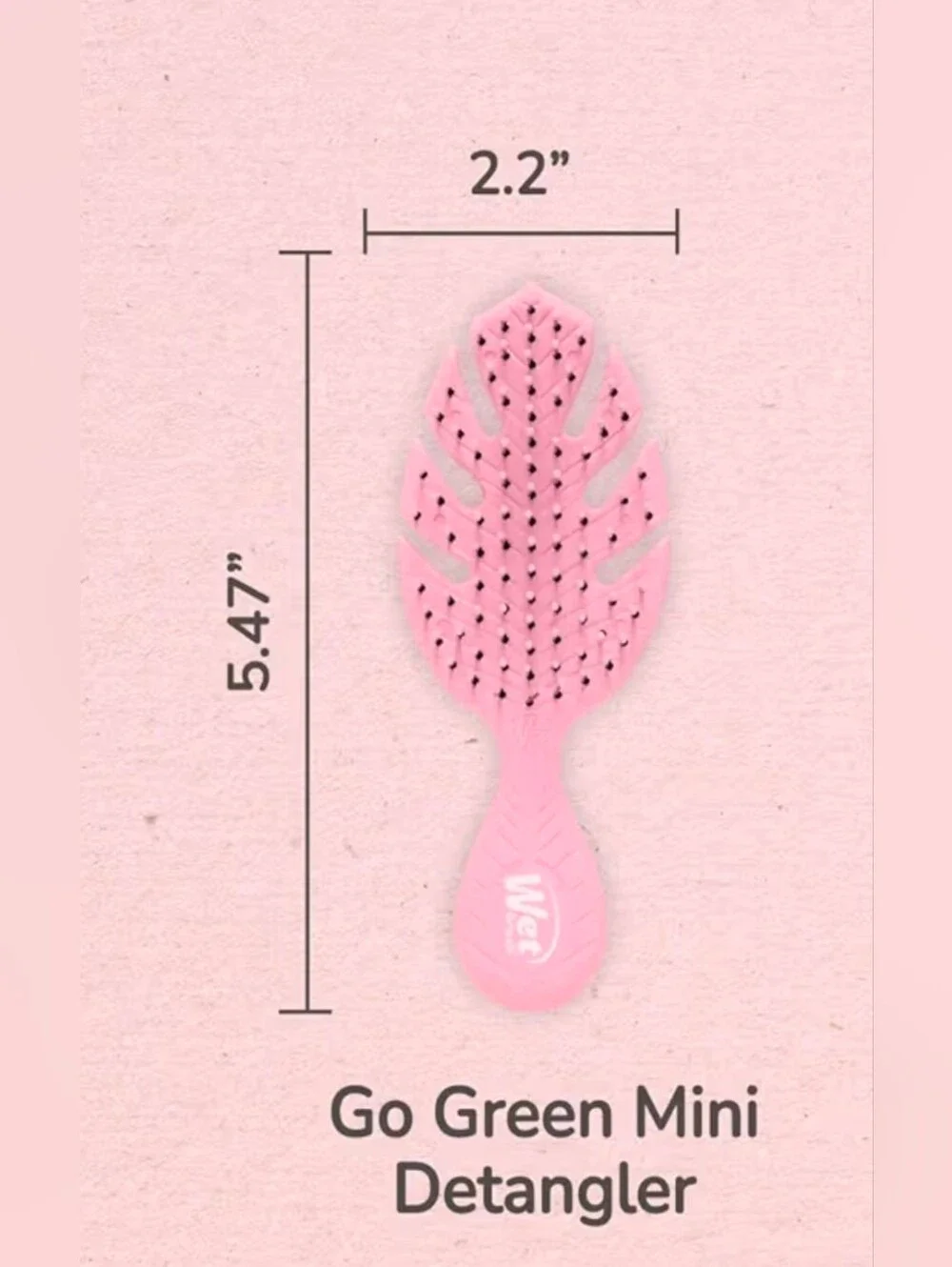 Wet Brush Go Green Mini Detangler ~ Pink